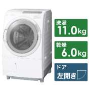 滚筒式洗涤烘干机大的鼓白BD-SG110JL-W[洗衣11.0kg/干燥6.0kg/加热器干燥(水冷式、除湿类型)/左差别]