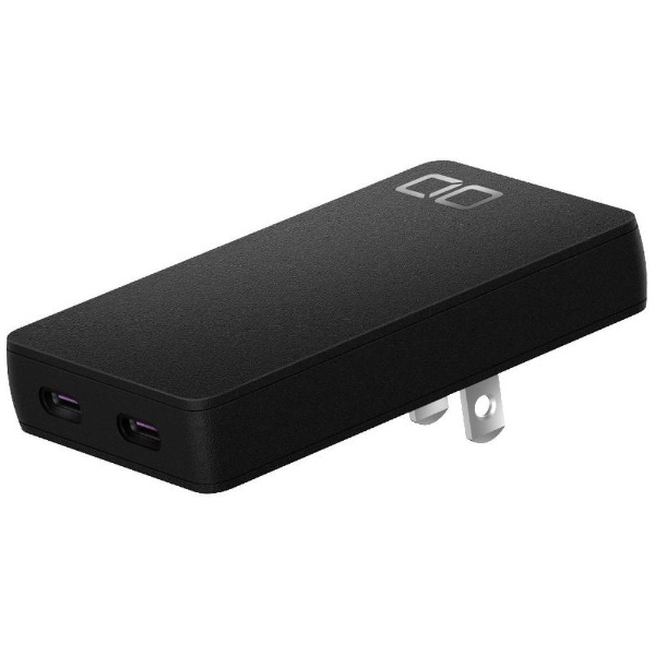 NovaPort SLIM 65W PD対応AC充電器 GaN USB-C×2ポート ブラック CIO