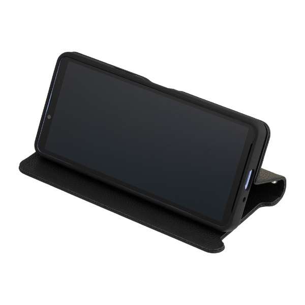 Xperia 10 V耐衝撃抗菌Stand Flip笔记本型包黑色ZSMD6C_4