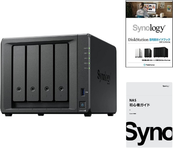 Synology(シノロジー) DiskStation DS223j 初心者ガイド付 HAT3300-4TB 2個(ホワイト) DS223J HAT3300 返品種別B
