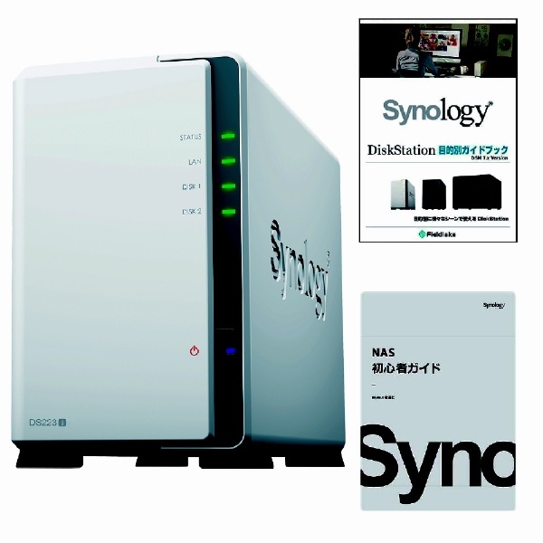 Synology NASキット 2ベイ DS220j/JP【ガイドブック付】 - PC周辺機器