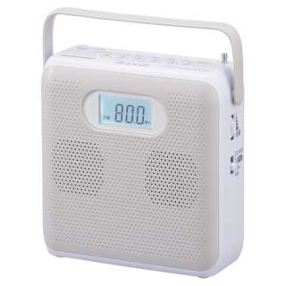 AM/FM立体声ＣＤ收音机AudioComm淡灰RCR-600Z-H[宽大的ＦＭ对应]
