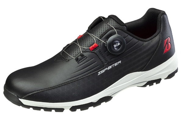 26.0cm メンズ ゴルフシューズ ゼロ・スパイク バイター ライト 靴幅：3E(ブラック) SHG350 【返品交換不可】