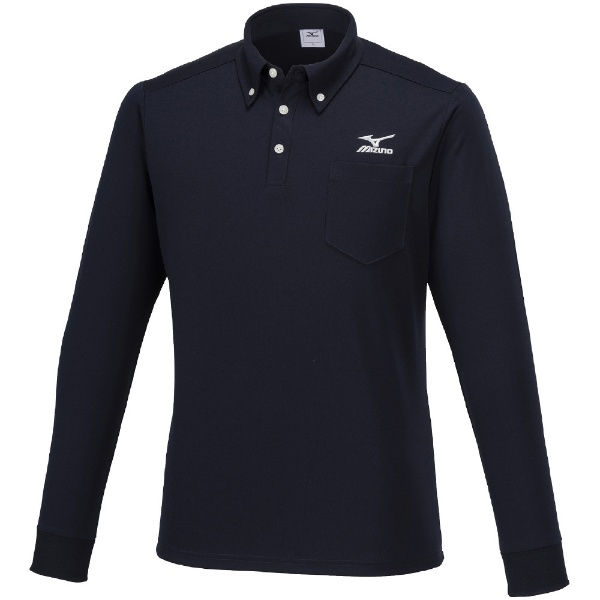 店鋪有限銷售] 男子的長袖子開領短袖襯衫Pure Hyper(Ｍ尺寸/深的深藍 