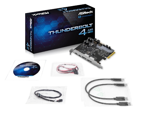 インターフェースカード Thunderbolt 4 Type-C×2、DisplayPort入力×2