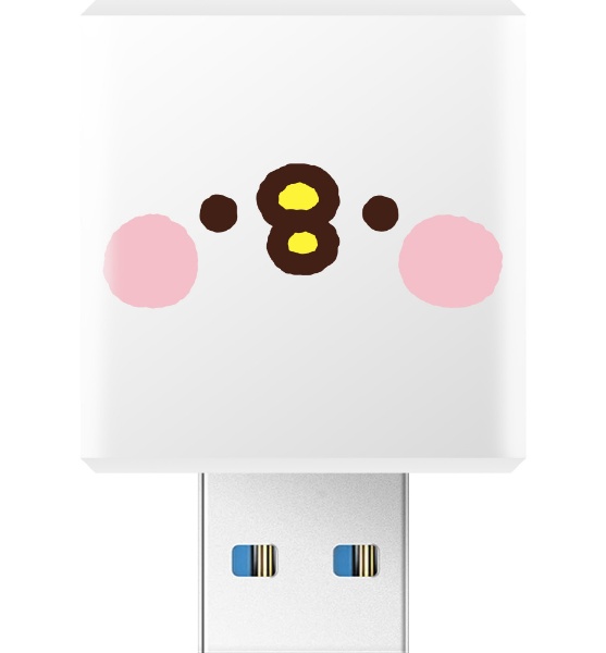 MAKTAR MKPQDPK カナヘイ Qubii Duo USB-A うさぎ iOS  AndroidバックアップmicroSD充電カードリーダー
