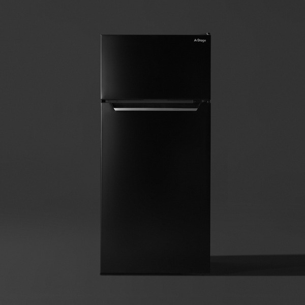 A-Stage　2ドア冷凍/冷蔵庫　112L　ブラック ブラック RF04A-112BK [幅47cm /112L /2ドア /左右開きタイプ]