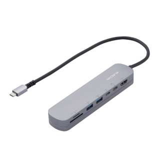mUSB-C IXX J[hXbg2 / HDMI / USB-A2 / USB-C2nUSB PDΉ 100W hbLOXe[V Vo[ DST-C20SV [USB Power DeliveryΉ]