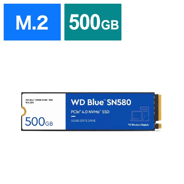 WDS200T3B0E 内蔵SSD PCI-Express接続 WD Blue SN580 [2TB /M.2