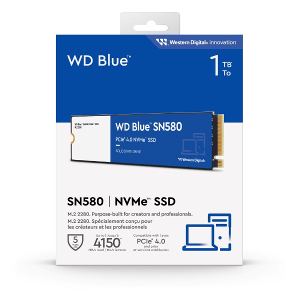 WDS100T3B0E 内蔵SSD PCI-Express接続 WD Blue SN580 [1TB /M.2