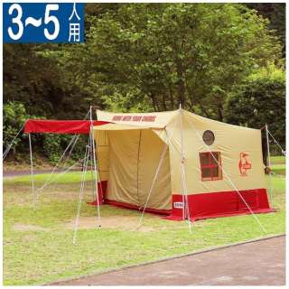 u[r[XNGAeg4 Booby Square Tent 4(Beige~Red)CH62-1883