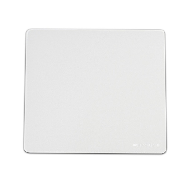 ゲーミングマウスパッド [500ｘ400ｘ3.7mm] テキストロゴ ホワイト 