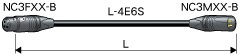 XLRケーブル 0.3m [NC3 オス⇔メス NC3] ブラック EC003-B カナレ電気
