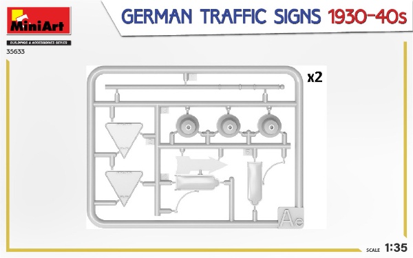 1/35 ドイツ交通標識 1930年～40年 ミニアート｜Mini Art 通販 | ビックカメラ.com