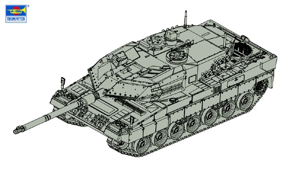 1/72 ドイツ連邦軍 レオパルド2A6主力戦車 トランペッター｜Trumpeter 