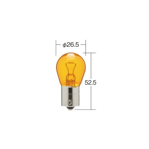 ノーマルバルブ 一般電球 定格：24V 21W 口金：BAU15s ガラス球：S25 