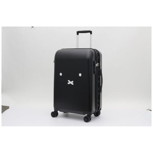 拡張式スーツケース ミッフィー ジッパータイプ（Mサイズ） HAPITAS（ハピタス） フェイスブラック/シルバー HAP2249-57  [TSAロック搭載]
