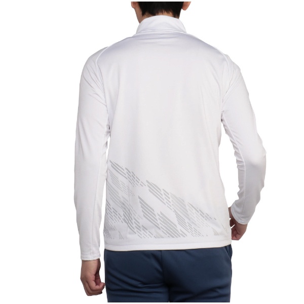 メンズ ハーフジップアップシャツ(XLサイズ/ホワイト) E2MAA501 01