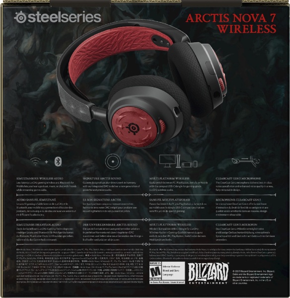 ゲーミングヘッドセット Arctis Nova 7 DIABLO IV Edition [ワイヤレス 
