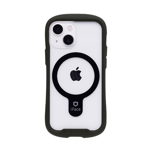 [iPhone 13 mini専用]iFace Reflection Magnetic 強化ガラスクリアケース ブラック 41-958834