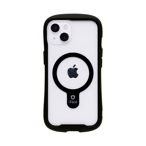 [iPhone 13専用]iFace Reflection Magnetic 強化ガラスクリアケース ブラック 41-958872