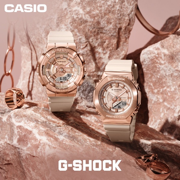 G-SHOCK（Gショック）メタルカバードシリーズ ピンクゴールド×ピンク