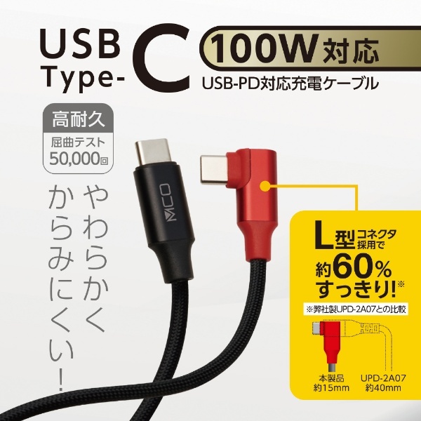 Baseus USB C ケーブル 2.0m