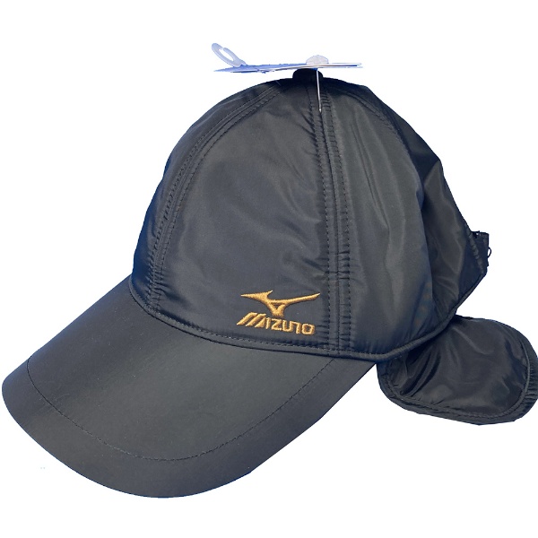 ミズノ ゴルフ ニット帽 メンズ 発熱素材 ブレスサーモブリムニットキャップ ネックウォーマー付き E2MWA505 MIZUNO