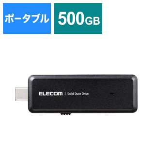 ESD-EMH0500GBK OtSSD USB-Cڑ PS5Ή(Android/iPadOS/Mac/Windows11Ή) ubN [500GB /|[^u^]