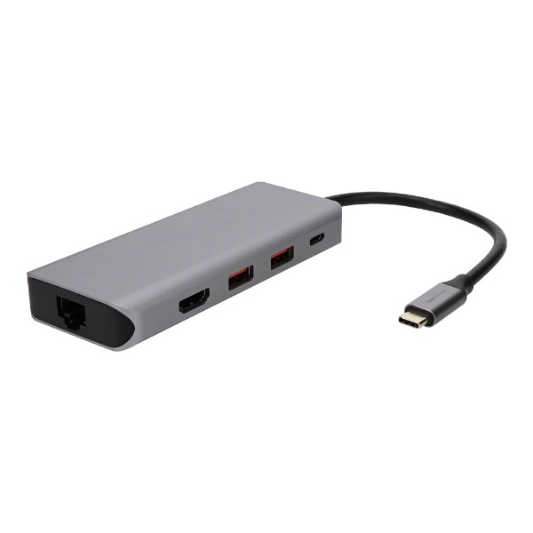 USB-C オス→メス HDMI / LAN / USB-Aｘ2 / USB-C] USB PD対応 100W