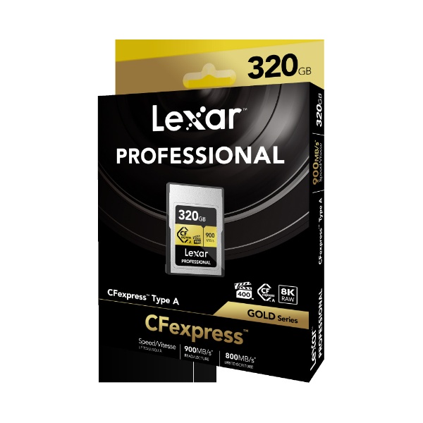 【新品】Lexar CFexpressカード TypeA 320GB GOLD種別CFexp