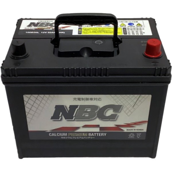 国産車用バッテリー 充電制御車対応 NBC CALCIUM PREMIUM BATTERY 100D26L