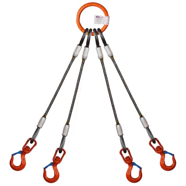 4本吊 ワイヤスリング 1．6t用×1．5m 4WRS 1.6T×1.5 大洋製器工業
