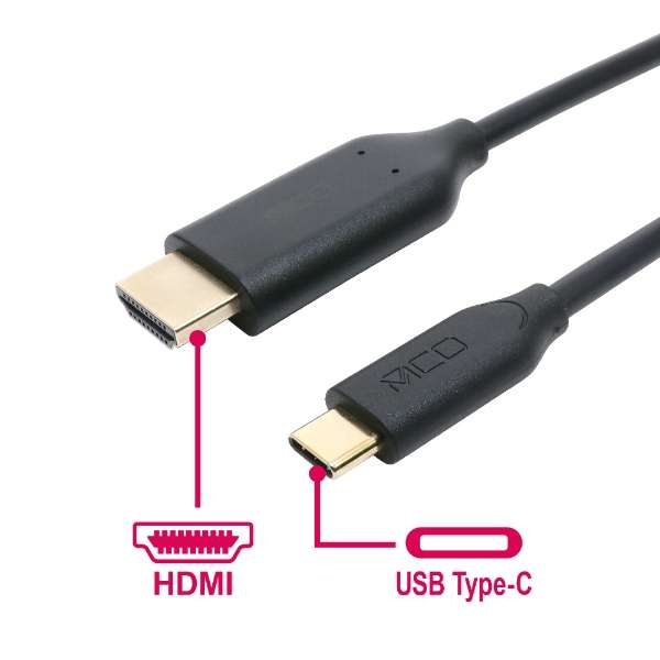 USB-C  HDMI P[u [f /1.5m] USD-FH15/BK_5