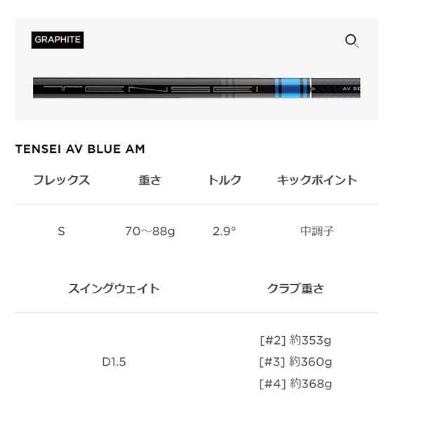 实用程序(铁杆型)U505 UTILITY IRON U-series#3 20°《Tensei AV Blue碳轴》硬(Flex)：S_6