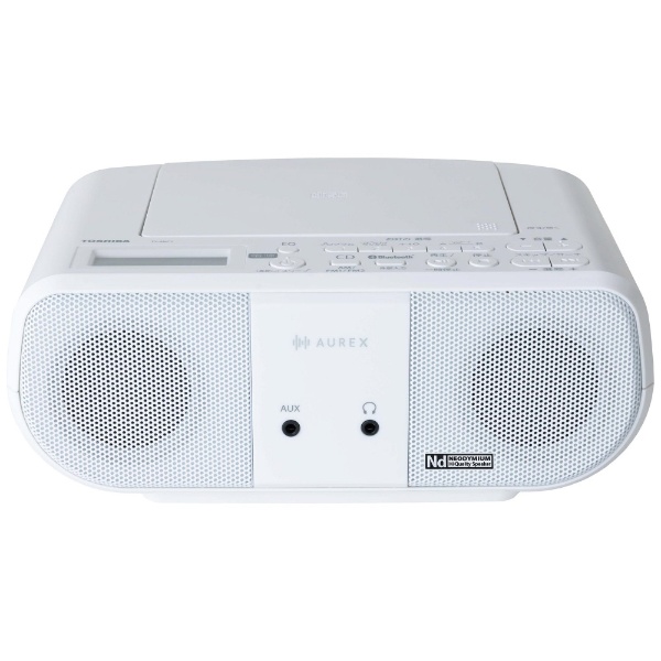 Bluetooth対応 CDラジオ ホワイト CR-BS50W [ワイドFM対応 /AM/FM