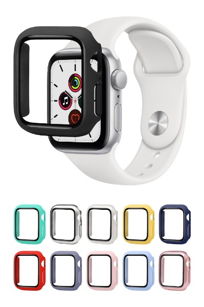 Apple Watch SE2 SE ５ ６ 44ｍｍ 保護カバー ブラック APWA44CVBK  shizukawill｜シズカウィル 通販