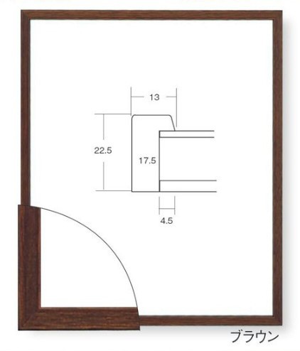 デッサン額 5767 歩7 小全紙 ブラウン 大額｜DAIGAKU 通販 | ビックカメラ.com