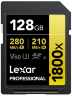 Lexar SDXC卡128GB 1800x UHS-II GOLD U3 V60 LSD1800128G-B1NNJ[Class10/128GB]