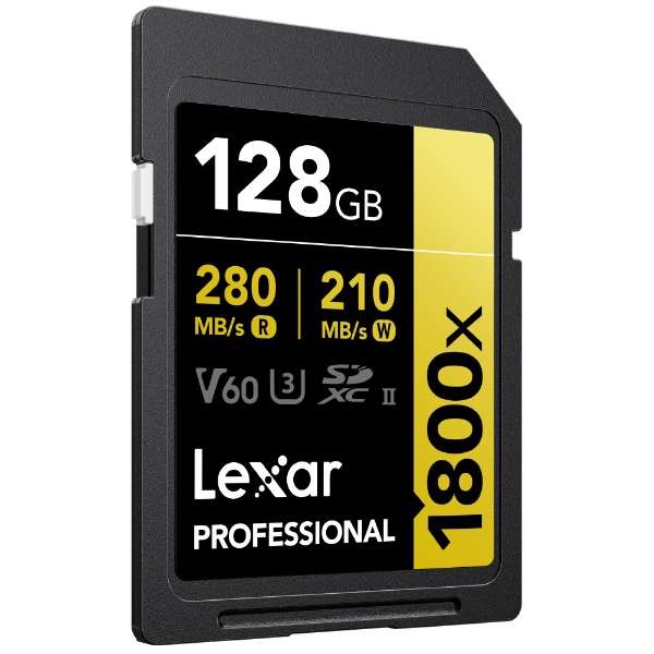 Lexar SDXC卡128GB 1800x UHS-II GOLD U3 V60 LSD1800128G-B1NNJ[Class10/128GB]_3