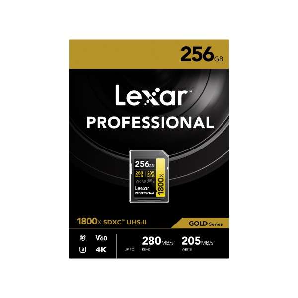 Lexar SDXC卡256GB 1800x UHS-II GOLD U3 V60 LSD1800256G-B1NNJ[Class10/256GB]_6