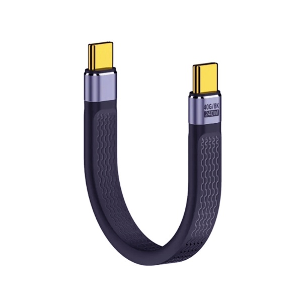 USB-C ⇔ USB-Cケーブル [映像 /充電 /転送 /0.1m /USB Power Delivery
