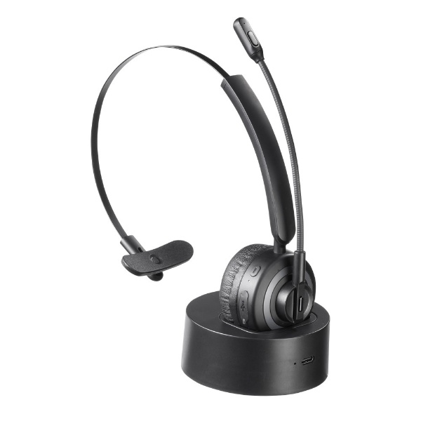 ヘッドセット MM-BTMH66BK [ワイヤレス（Bluetooth） /片耳 /ヘッドバンドタイプ]