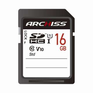 ARCHISS Standard SDHC 16GB Class10 UHS-1 (U1) AS-016GSD-SU1 [Class10 /16GB]