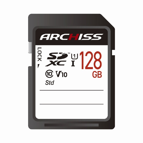 ARCHISS Standard SDXC 128GB Class10 UHS-1 (U1) AS-128GSD-SU1 [Class10 /128GB]