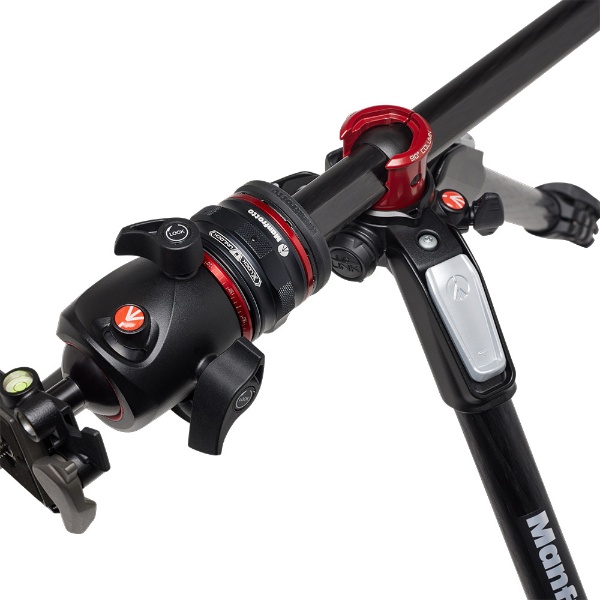 Manfrotto　マンフロット　055プロカーボン4段三脚+XPRO自由雲台+MOVEキット Manfrotto ブラック  MK055CXPRO4BHQR [4段 /自由雲台]
