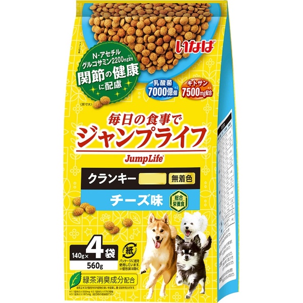 いなば Jump Life（ジャンプライフ）クランキー チキン味 140g×4袋 いなばペットフード｜INABA-PETFOOD 通販 |  ビックカメラ.com