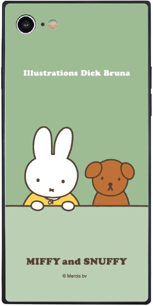 iPhone SE(第3/2世代)/8/7 スクエアガラスケース ミッフィー MIFFY and SNUFFY MF-422A  グルマンディーズ｜gourmandise 通販 | ビックカメラ.com