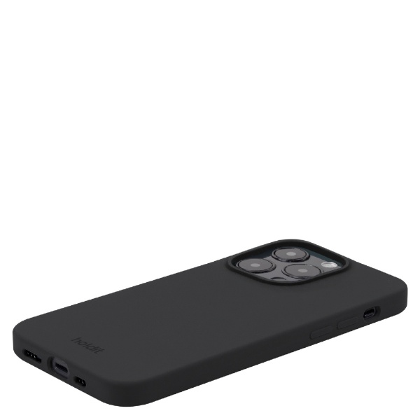 iPhone 15 Pro（6.1インチ） ソフトタッチシリコーンケース ブラック 