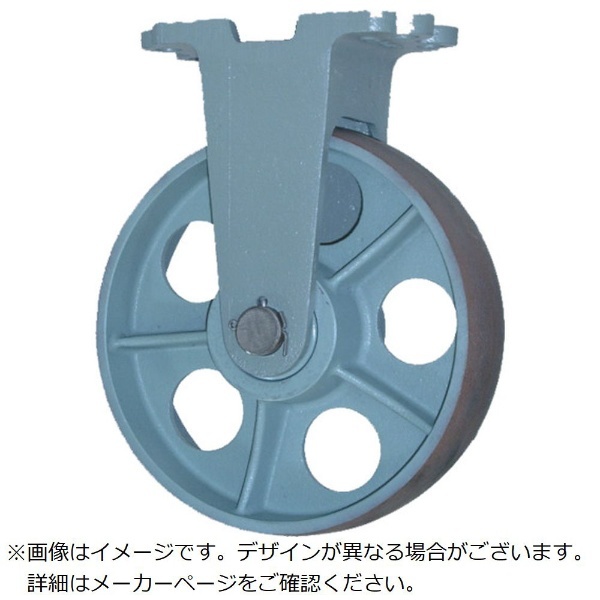 ヨドノ 鋳物重荷重用ウレタン車輪自在車付き UHBーg130X50 UHB-G130X50 - 1